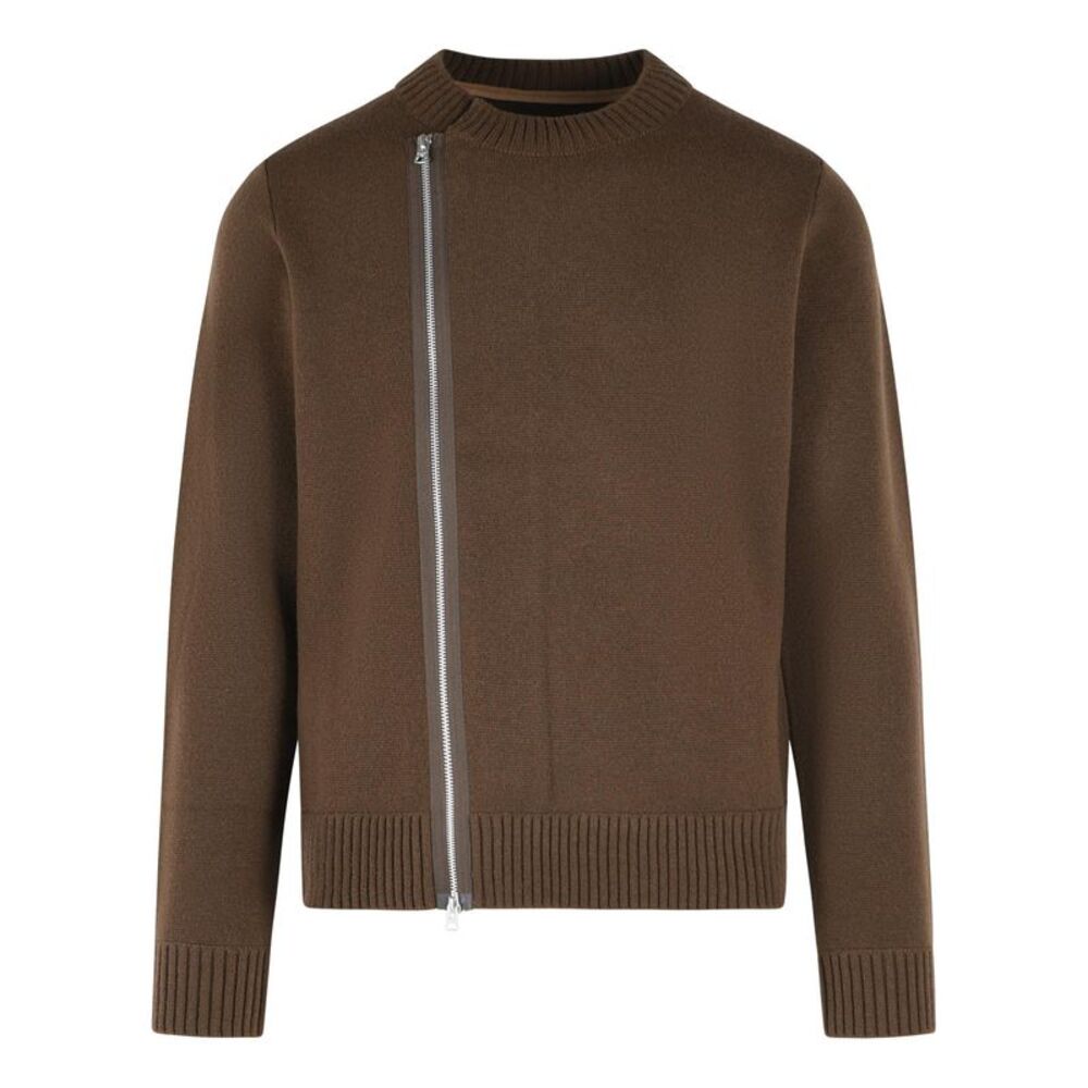Sacai Brown Wool Sweater Men